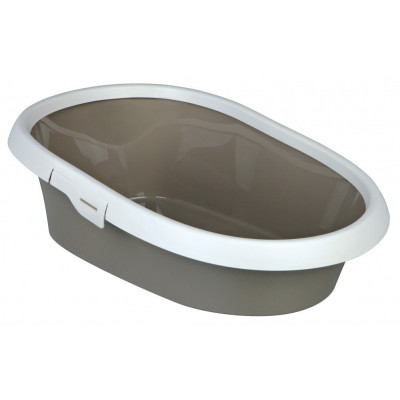 Туалет Trixie Paulo Litter Tray для котів з рамкою, пластик, 39х17х58 см