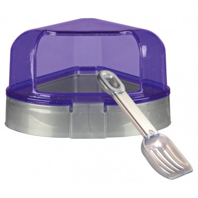 Туалет Trixie Corner Toilet with Roof для грызунов угловой, с лопаткой, 14х8х11 см