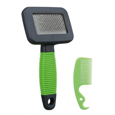 Пуходерка+гребінець Trixie Soft Brush для гризунів, 7х13 см