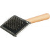 Пуходерка+расческа Trixie Soft Brush для собак, дерево, 6х13 см