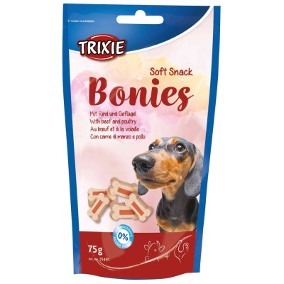 Ласощі Trixie Soft Snack Bonies для собак з індичкою та яловичиною, 75 г