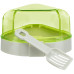 Туалет Trixie Corner Toilet with Roof для грызунов угловой, с лопаткой, 14х8х11 см