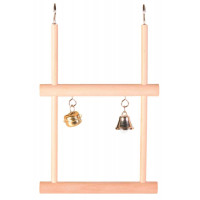 Качели Trixie Swinging Trapeze для птиц с колокольчиками, 12х20 см