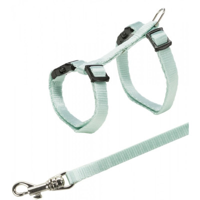 Поводок+шлея Trixie Kitten Harness для кят нейлоновая, 19-31 см, 1.2 м
