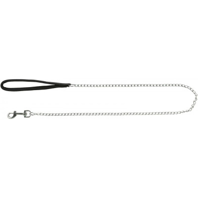 Поводок-цепочка Trixie Chain Leash для собак з нейлоновой ручкой 4 мм, 1 м (14031)