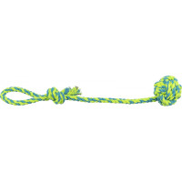 Мяч Trixie Playing Rope with Woven-in Ball для собак плетеный, с канатом, 7х50 см