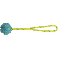 Мяч Trixie Ball on a Rope для собак резиновый, на канате, 7х35 см