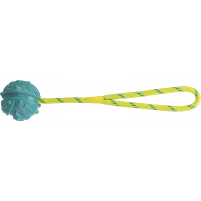 Мяч Trixie Ball on a Rope для собак резиновый, на канате, 7х35 см