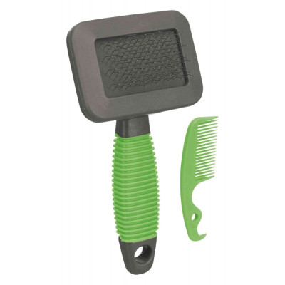 Пуходерка+гребінець Trixie Soft Brush для гризунів, 7х13 см