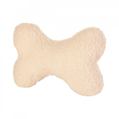 Кость Trixie Fur Bone для собак плюшевая, с пищалкой, 20 см