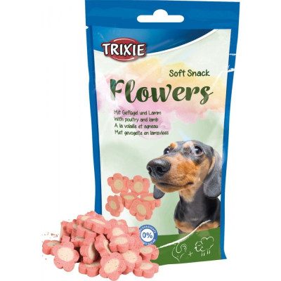Лакомства Trixie Soft Snack Flowers для щенков и мелких собак с ягненком и курицей 75 г (31492)