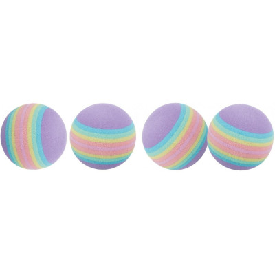Мячик Trixie Rainbow Ball для кошек разноцветный, 3.5 см