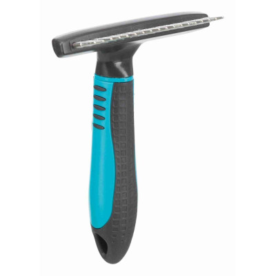Грабли Trixie Coat Untangler для собак, с вращающимся зубом, 10х15 см Грабли Trixie Coat Untangler для собак, с вращающимся зубом, 10х15 см