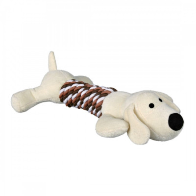 Іграшка Trixie Animals with Rope для собак плюшева, з канатом, 32 см