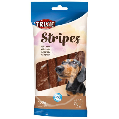 Ласощі для собак Trixie Stripes, з ягням 100 г (31772)