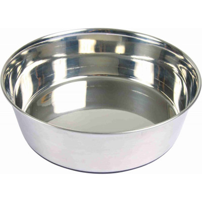 Миска Trixie Stainless Steel Bowl для собак, нержавеющая сталь, резиновое основание, 1 л (25072)