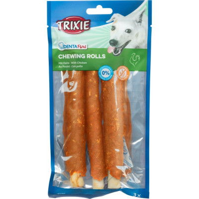 Лакомство для собак Trixie Палочка для чистки зубов с курицей, 3 шт. 17 см, 140 г (31327)