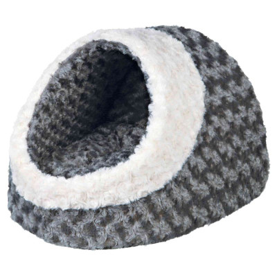 Домик-пещера Trixie Kaline Cuddly Cave плюшевый, серый, 35х26х41 см