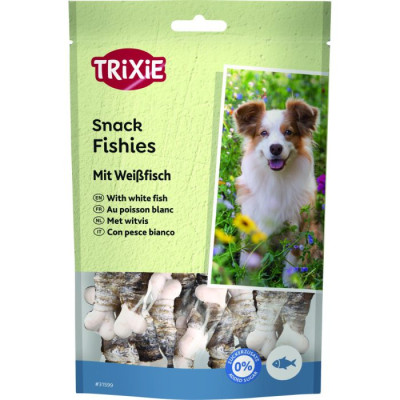 Лакомство для собак Trixie Premio Fishies, косточка с рыбой 100 г (31599)