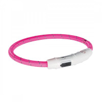 Ошейник Trixie Safer Life USB Flash Light Ring для собак светящийся, 35 см розовый (12706)