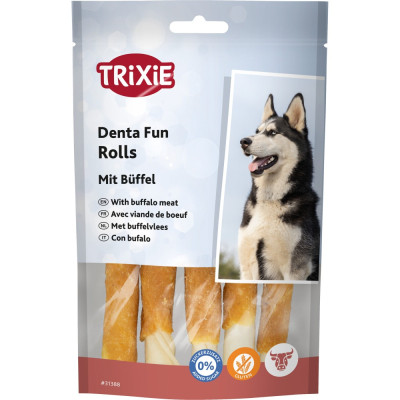 Лакомство для собак Trixie DENTAfun Палочка для чистки зубов, с буйволом, 12 см, 5 шт., 70 г (31388)