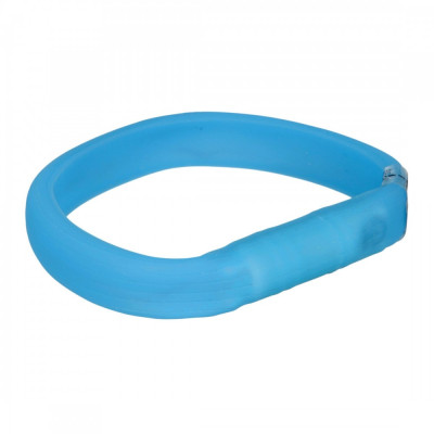 Нашийник Trixie USB Flash Light Band для собак широкий силіконовий, світний, 50 см