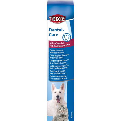 Зубной гель Trixie Dental Hygiene Gel with Beef Flavour для собак, со вкусом мяса, 100 мл