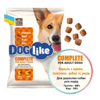 Nutra 5 stars Dog Like Complite 10 кг сухой корм для собак с курицей, говядиной и рыбой