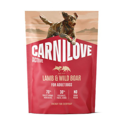 Carnilove Active Lamb & Wild Boar беззерновий сухий корм для активних собак з ягням та диким кабаном 1,5 кг