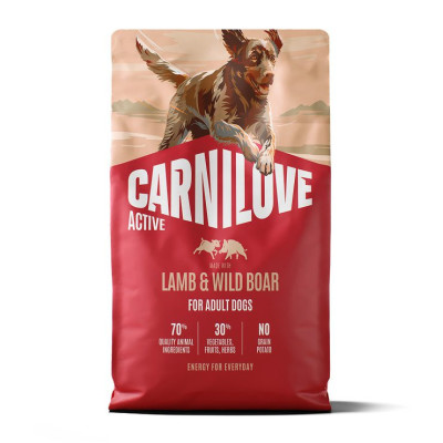 Carnilove Active Lamb & Wild Boar беззерновий сухий корм для активних собак з ягням та диким кабаном 4 кг