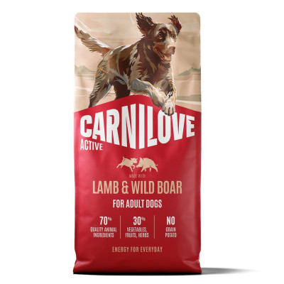 Carnilove Active Lamb & Wild Boar беззерновий сухий корм для активних собак з ягням та диким кабаном 12 кг