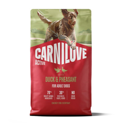 Carnilove Active Duck & Pheasant беззерновий сухий корм для активних собак з качкою та фазаном 4 кг