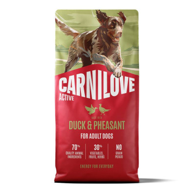Carnilove Active Duck & Pheasant беззерновий сухий корм для активних собак з качкою та фазаном 12 кг