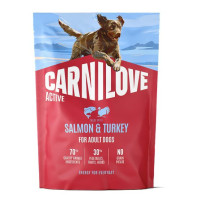 Carnilove Active Salmon & Turkey беззерновой сухой корм для активных собак с лососем и индейкой 1,5 кг Carnilove Active Salmon & Turkey беззерновой сухой корм для активных собак с лососем и индейкой 1,5 кг