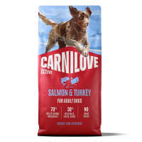 Carnilove Active Salmon & Turkey 12 кг беззерновий корм з лососем та індичкою для дорослих собак великих порід Carnilove Active Salmon & Turkey 12 кг беззерновий корм з лососем та індичкою для дорослих собак великих порід