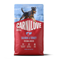 Carnilove Active Salmon & Turkey Small Breed 4 кг беззерновой полнорационный корм для собак малых пород с лососем и индейкой