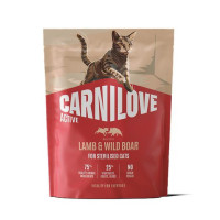 Carnilove Active Lamb & Wild Boar Sterilised беззерновий сухий корм для стерилізованих котів з ягням та диким кабаном 400 г Carnilove Active Lamb & Wild Boar Sterilised беззерновий сухий корм для стерилізованих котів з ягням та диким кабаном 400 г