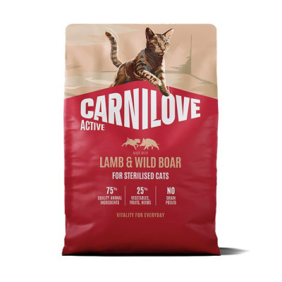 Carnilove Active Lamb & Wild Boar Sterilised беззерновий сухий корм для стерилізованих котів з ягням та диким кабаном 2 кг