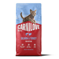Carnilove Active Salmon & Turkey Kitten 6 кг беззерновой корм с лососем и индейкой для котят