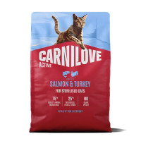 Carnilove Active Salmon & Turkey Sterilised 2 кг беззерновой корм для стерилизованных кошек с лососем и индейкой Carnilove Active Salmon & Turkey Sterilised 2 кг беззерновой корм для стерилизованных кошек с лососем и индейкой