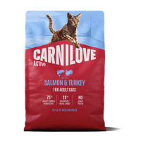 Carnilove Active Salmon & Turkey беззерновой сухой корм для кошек с лососем 2 кг Carnilove Active Salmon & Turkey беззерновой сухой корм для кошек с лососем 2 кг
