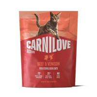 Carnilove Active Beef & Venison Sterilised беззерновий сухий корм для стерилізованих котів з яловичиною та олениною 400 г