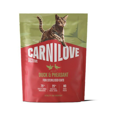 Carnilove Active Duck & Pheasant Sterilised беззерновий сухий корм для стерилізованих котів з качкою та фазаном 400 г