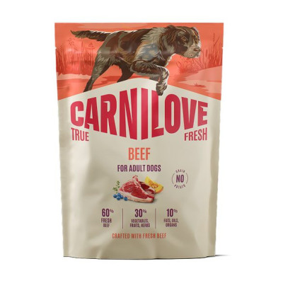Carnilove True Fresh Beef 1.5 кг беззерновий повнораціонний корм для собак з яловичиною