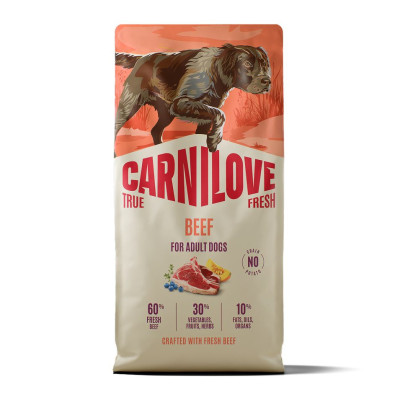 Carnilove True Fresh Beef 12 кг беззерновий повнораціонний корм для собак з яловичиною