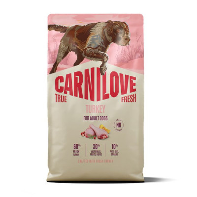 Carnilove True Fresh Turkey 4 кг беззерновой полнорационный корм для собак с индейкой