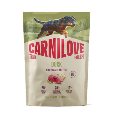 Carnilove True Fresh Duck Small Breed 1.5 кг беззерновий повнораціонний корм для собак малих порід з качкою