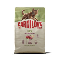 Carnilove True Fresh Duck Sterilised 2 кг беззерновой корм для стерилизованных кошек с уткой Carnilove True Fresh Duck Sterilised 2 кг беззерновой корм для стерилизованных кошек с уткой
