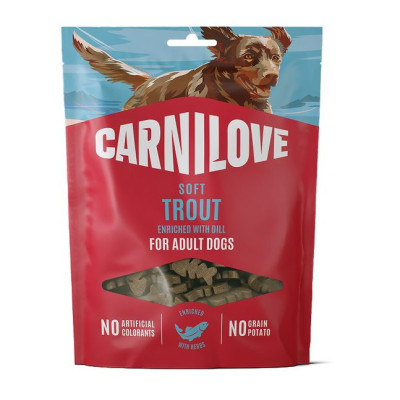 Carnilove Soft Snack Trout with Dill 200 г беззерновое мягкое лакомство для собак с форелью и укропом