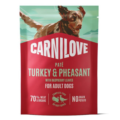 Carnilove Turkey & Pheasant with Raspberry Leaves 300 г беззерновой сухой корм для собак с индейкой и фазаном